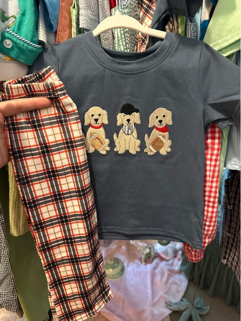 Abby and Evie Dog's Pants Set